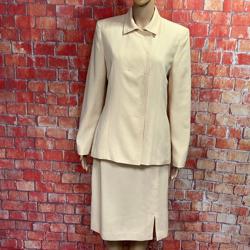 Bill Blass Cream Skirt Set